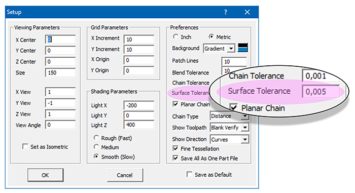 CAD Integration - New 3D Surface Import Setting - SURFACE TOLERANCE