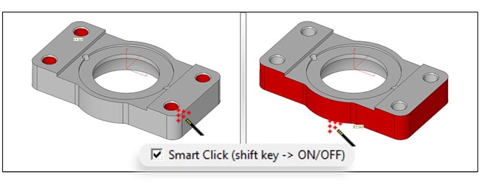 New Smart Click option to fast select Cut Surfaces